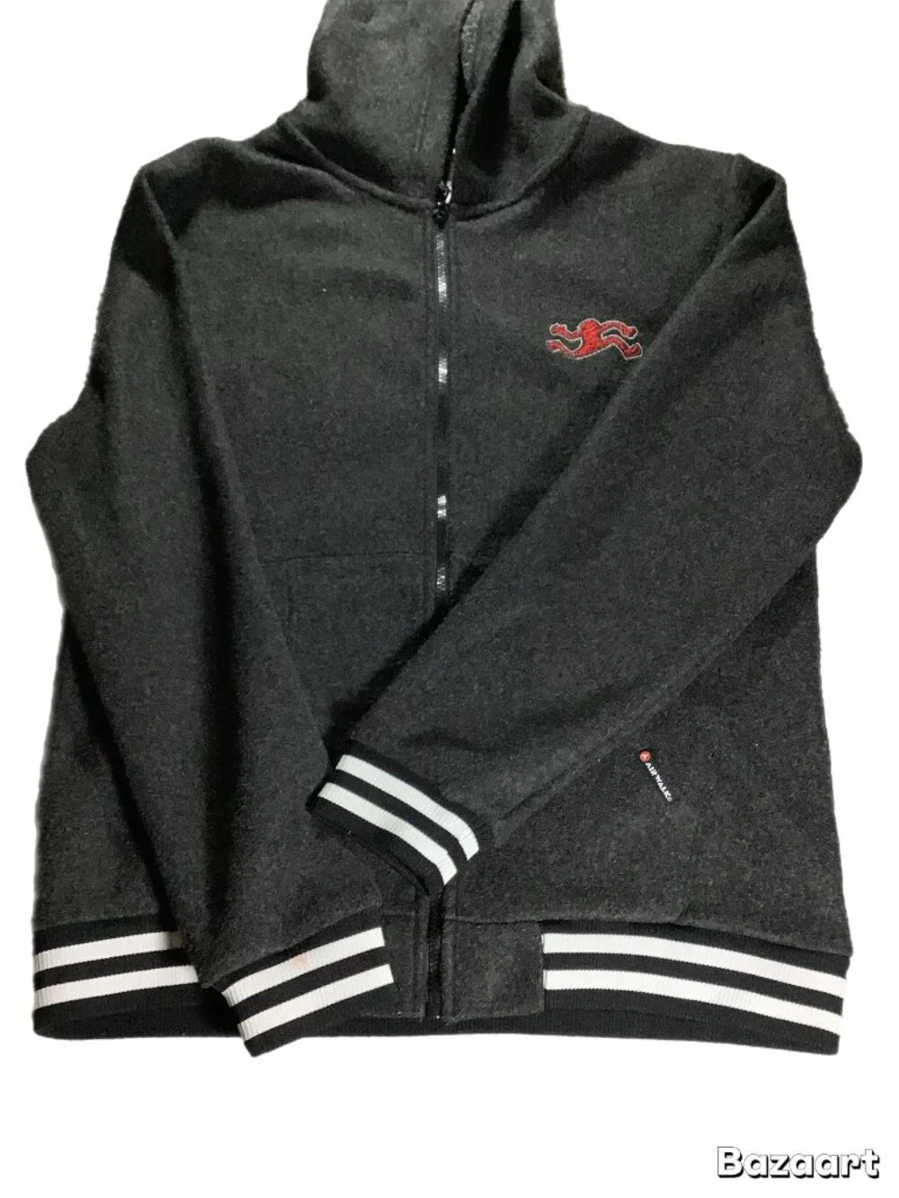 Ariwalk Skater Hooded Jacket Full Zip Dark Gray Men's Size M (210)